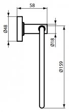 Фото товара Полотенцедержатель Ideal Standard IOM кольцо