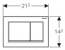 Фото товара Кнопка смыва Geberit Omega 30 115.080.KJ.1 белая/хром