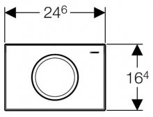 Фото товара Кнопка смыва Geberit Delta 11 115.120.21.1 хром