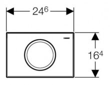 Фото товара Кнопка смыва Geberit Delta 11 115.120.46.1 хром матовый
