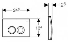 Фото товара Кнопка смыва Geberit Delta 21 115.125.21.1 хром