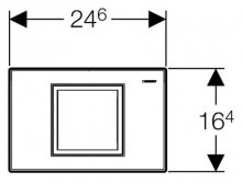 Фото товара Кнопка смыва Geberit Delta 40 115.130.21.1 хром