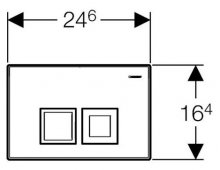 Фото товара Кнопка смыва Geberit Delta 50 115.135.46.1 хром матовый