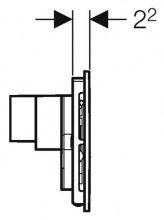 Фото товара Кнопка смыва Geberit Sigma 40 115.600.KQ.1 с системой удаления запаха