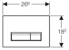 Фото товара Кнопка смыва Geberit Sigma 40 115.600.KR.1 с системой удаления запаха
