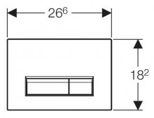 Фото товара Кнопка смыва Geberit Sigma 40 115.600.SQ.1 с системой удаления запаха