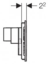 Фото товара Кнопка смыва Geberit Sigma 40 115.600.SQ.1 с системой удаления запаха