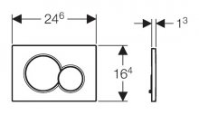 Фото товара Кнопка смыва Geberit Sigma 01 115.770.11.5 белая