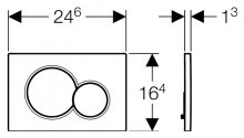 Фото товара Кнопка смыва Geberit Sigma 01 115.770.21.5 хром
