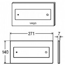 Фото товара Кнопка смыва Viega Visign for Style 12 596743 белая