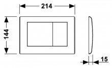 Фото товара Кнопка смыва Tece Planus 9.240.321 хром