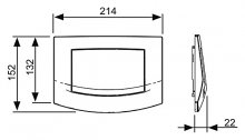 Фото товара Кнопка смыва Tece Ambia 9 240 101 пергамон