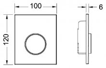 Фото товара Кнопка смыва Tece Loop Urinal 9 242 600 белая