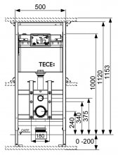 Фото товара Система инсталляции для унитазов Tece TECElux 9 600 100