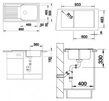 Фото товара Мойка кухонная Blanco Tipo XL 6 S сталь