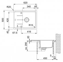 Фото товара Мойка кухонная Franke Basis BFG 611C оникс