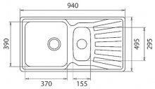 Фото товара Мойка кухонная GranFest Standart GF-S940KL бежевый