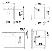 Фото товара Мойка кухонная Blanco Dalago 45 кофе