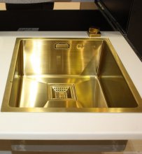Фото товара Мойка кухонная Omoikiri Akisame 38-U-LG светлое золото