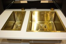 Фото товара Мойка кухонная Omoikiri Akisame 38-U-LG светлое золото