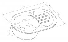 Фото товара Мойка кухонная Zorg Inox Glass GL-7851-OV-WHITE белое стекло