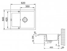 Фото товара Мойка кухонная Franke Maris MRG 611С оникс