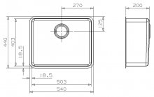 Фото товара Мойка кухонная Reginox Ohio 50x40 Medium LUX OKG L сталь