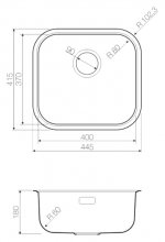 Фото товара Мойка кухонная Omoikiri Omi 44-AB латунь