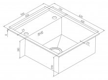 Фото товара Мойка кухонная Zorg Inox X X-6050