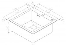 Фото товара Мойка кухонная Zorg Inox X X-5151GX