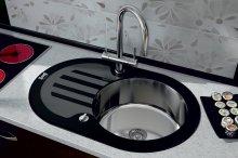 Фото товара Мойка кухонная Zorg Inox Glass GL-7851-OV-BLACK черное стекло