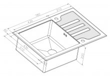 Фото товара Мойка кухонная Zorg Inox Glass GL-7851-WHITE-BRONZE белое стекло