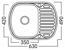 Фото товара Мойка кухонная Zorg Inox Pvd SZR-630-490 COPPER