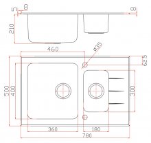 Фото товара Мойка кухонная Zorg Inox Glass GL-5078-2-WHITE белое стекло