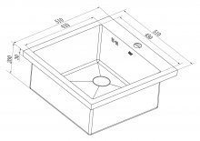 Фото товара Мойка кухонная Zorg Inox RX HR-5151HR