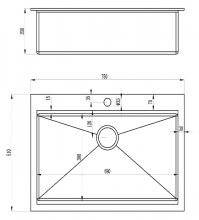 Фото товара Мойка кухонная Zorg Master R ERGO ZM R-7552