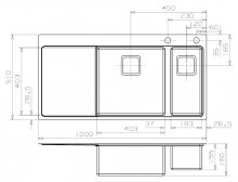 Фото товара Мойка кухонная Reginox Nevada 40x18 LUX OKG right L сталь