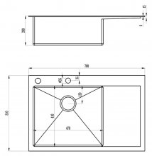 Фото товара Мойка кухонная Zorg Inox RX RX-7851-R