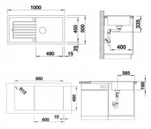 Фото товара Мойка кухонная Blanco Zia XL 6 S антрацит