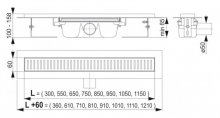 Фото товара Душевой лоток AlcaPlast APZ1 650 с опорами