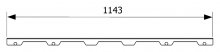 Фото товара Решетка Tece TECEdrainline Steel II 6 012 83 120 см матовая