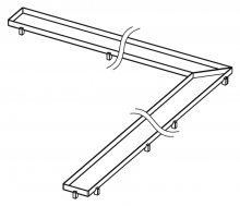 Фото товара Решетка Tece TECEdrainline Plate 6 110 70 100х100 см под плитку угловая