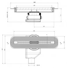 Фото товара Душевой лоток Pestan Confluo Slim Line 450 с решеткой