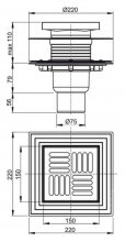 Фото товара Душевой трап AlcaPlast APV4444