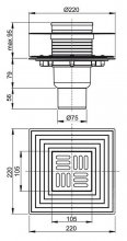 Фото товара Душевой трап AlcaPlast APV4344