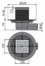 Фото товара Душевой трап AlcaPlast APV101