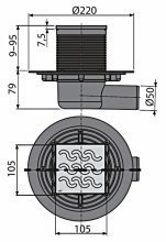 Фото товара Душевой трап AlcaPlast APV102