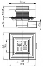 Фото товара Душевой трап AlcaPlast APV1324