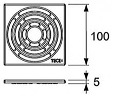 Фото товара Решетка Tece TECEdrainpoint S 366 50 02