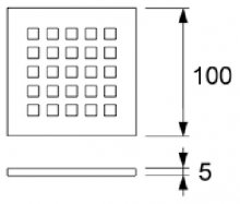 Фото товара Решетка Tece TECEdrainpoint S 366 50 06 quadratum